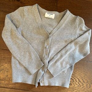 Gray button up cardigan